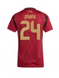 Belgien Amadou Onana #24 Heimtrikot für Frauen EM 2024 Kurzarm